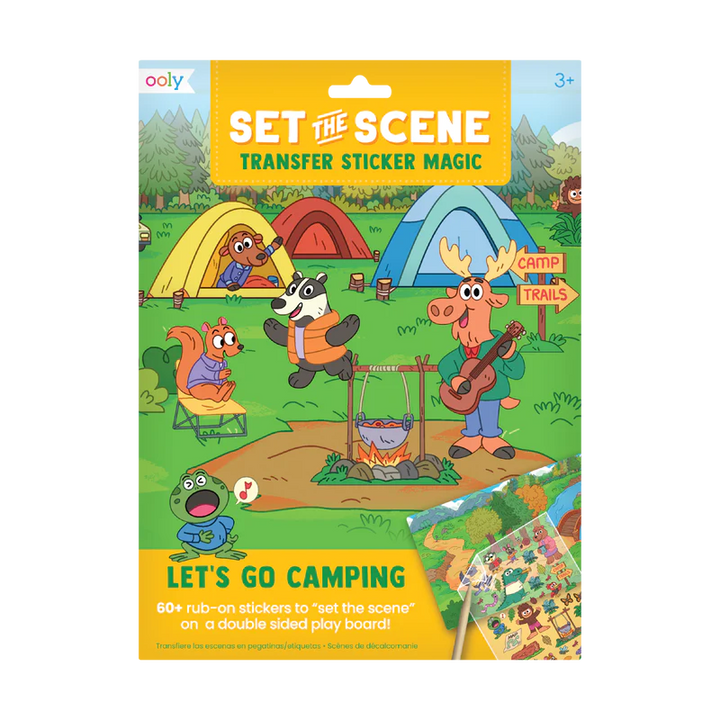 Set the Scene Transfer Stickers Magic - Let's Go Camping by Ooly
