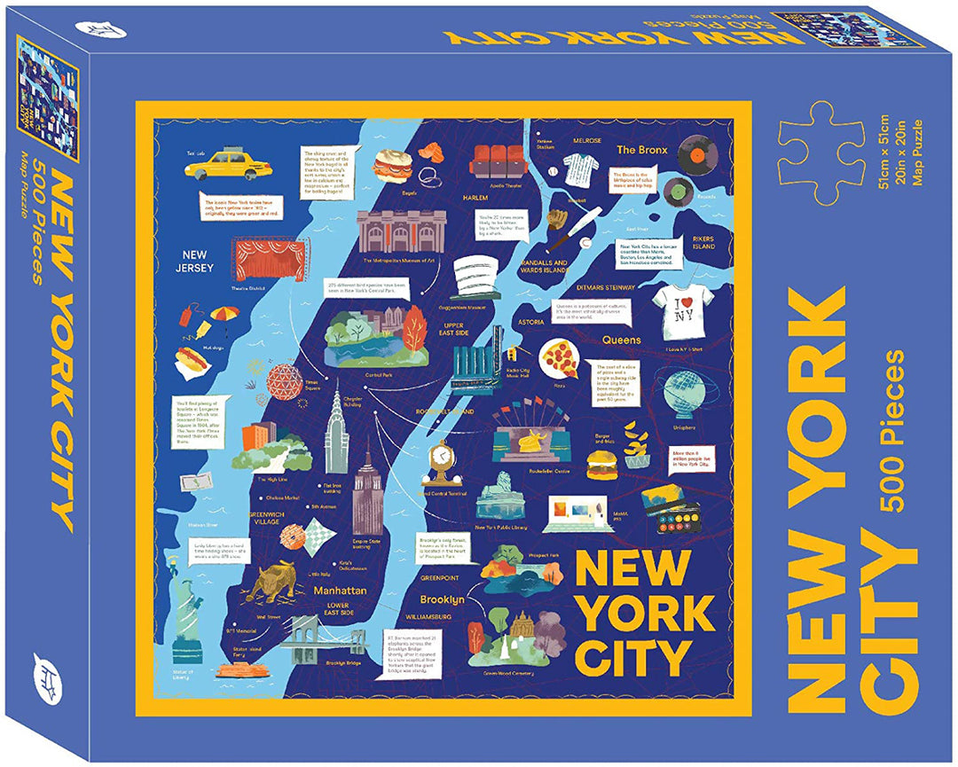 NYC Map 500 Piece Puzzle by Chronicle