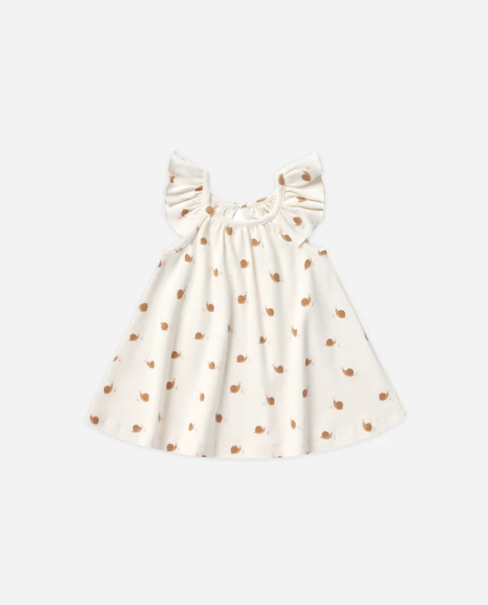 Snails Ruffle Dress by Quincy Mae