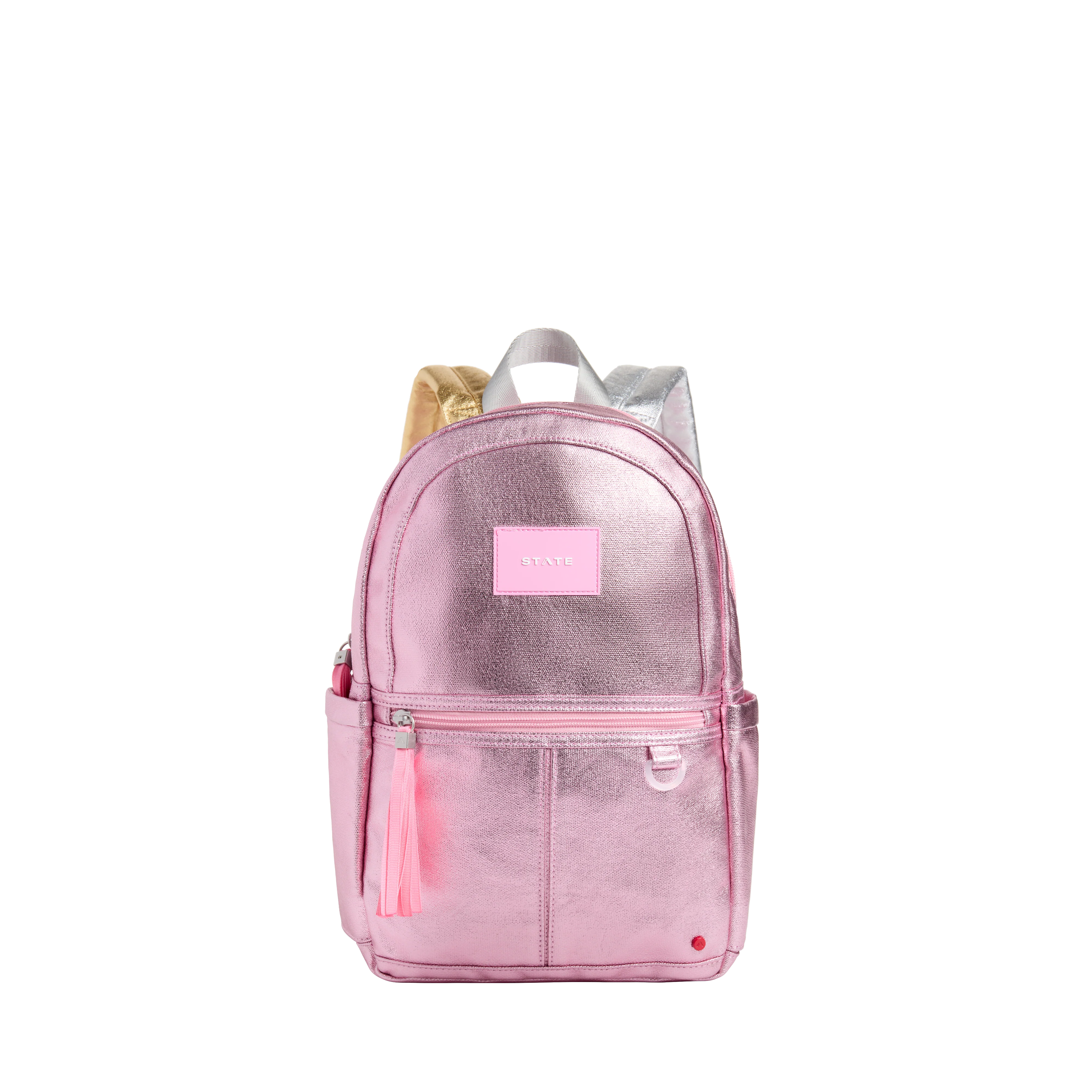 bebe mini backpack pink Kane Kids Mini Pink Metallic Backpack – Babesta