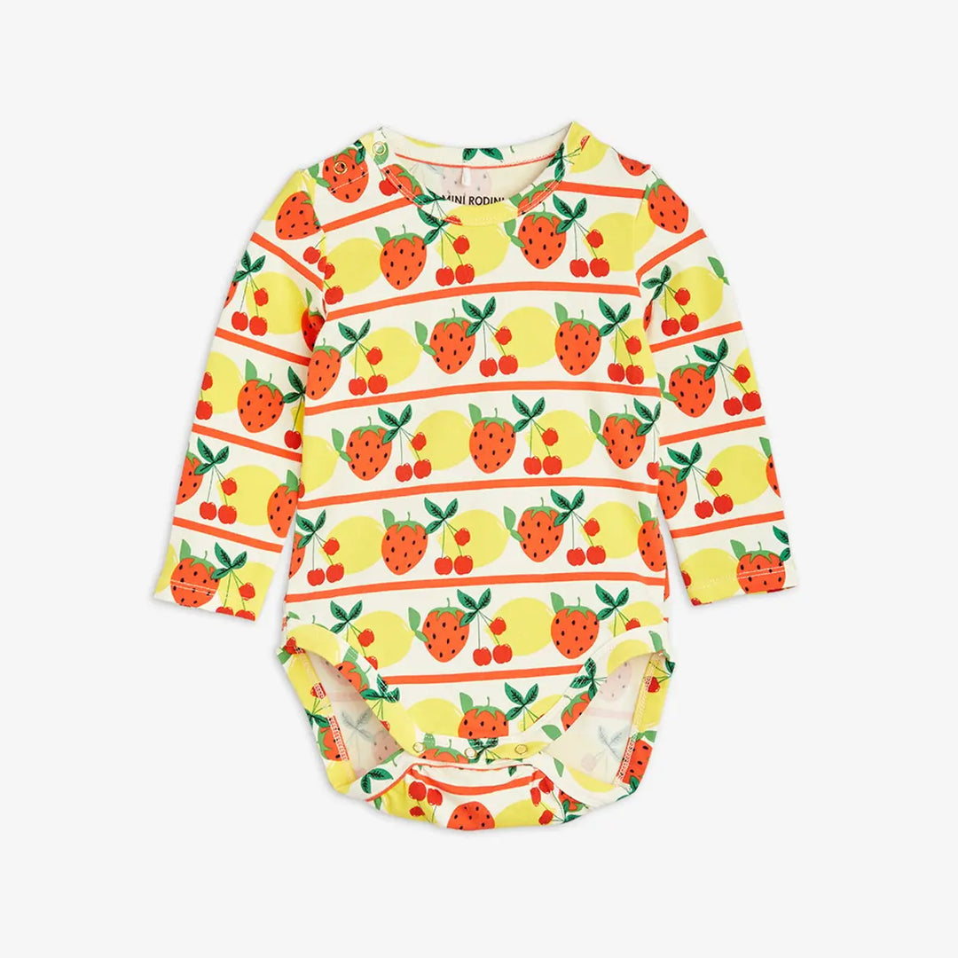 Fruits AOP LS Snaptee by Mini Rodini