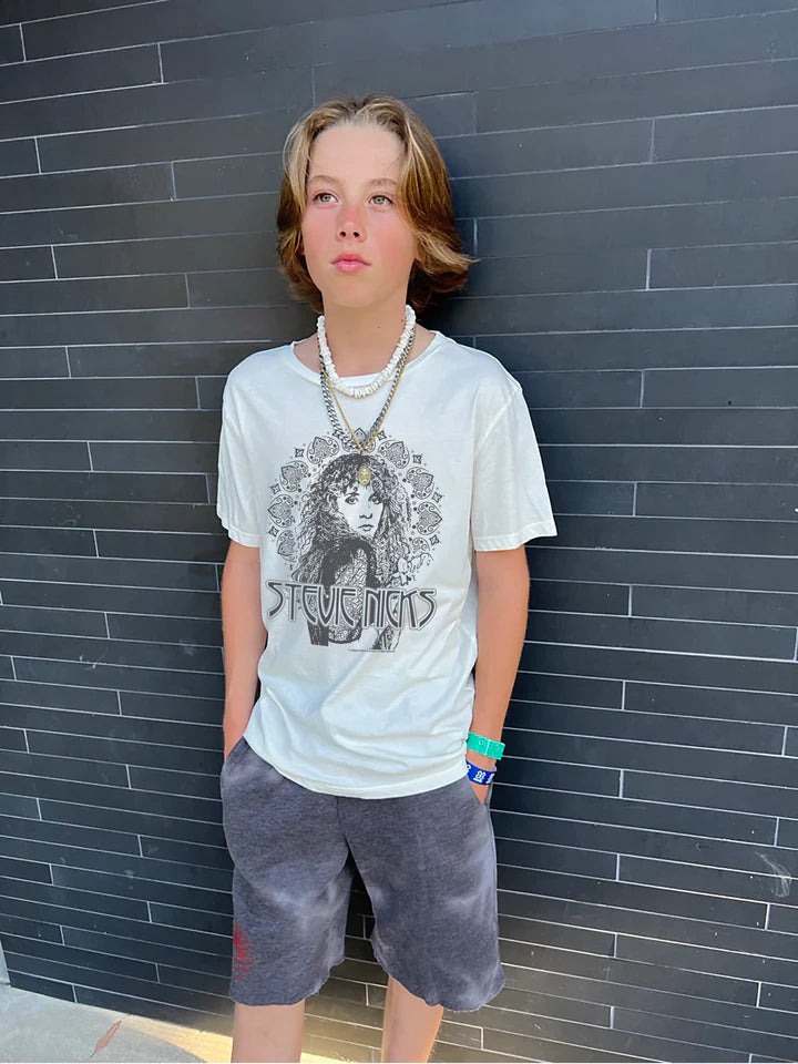 Kid wearing Stevie Nicks Tee by Rowdy Sprout
