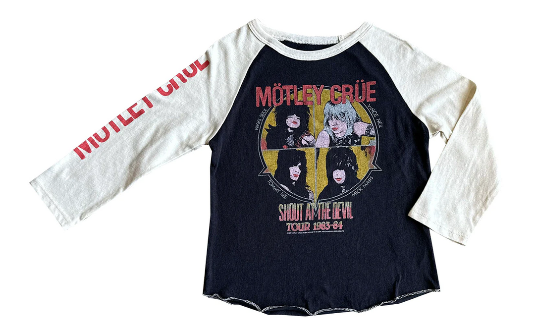 Motley Cru Recycled Raglan Tee by Rowdy Sprout