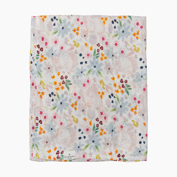 Shell Floral Swaddle by Loulou Lollipop