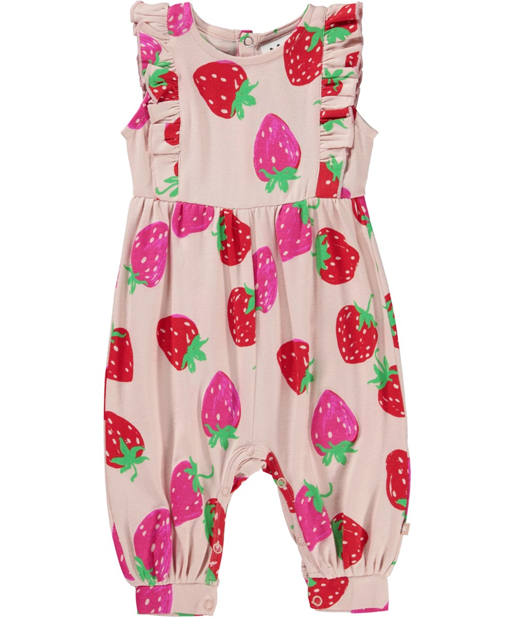 Fallon Strawberries Mini Bodysuit by Molo