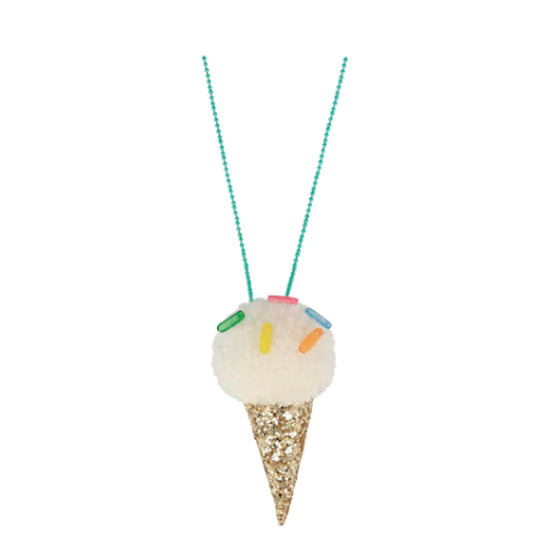 Ice Cream Pompom Necklace by Meri Meri