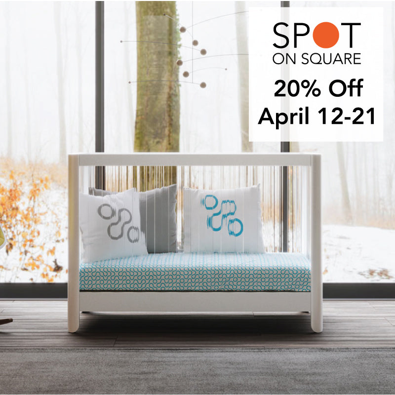 Spot on square crib and 20% off April 12-21, 2024