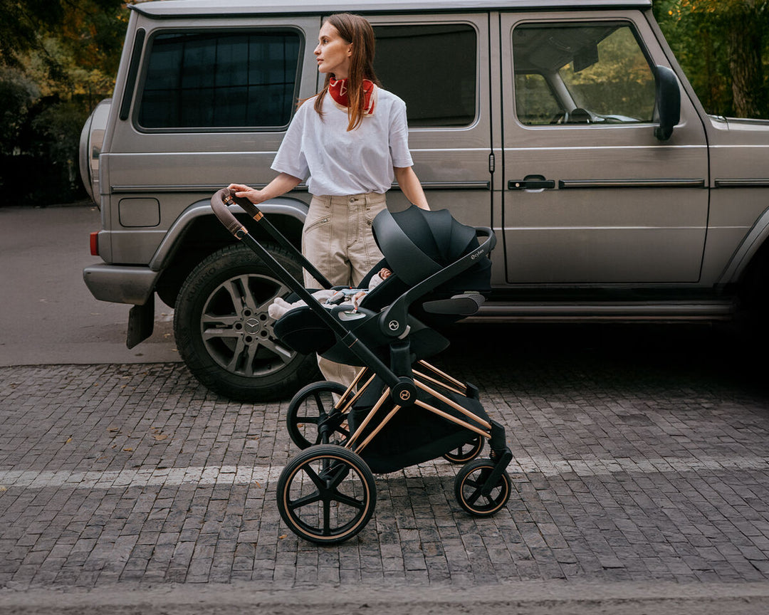 priam stroller with car seat