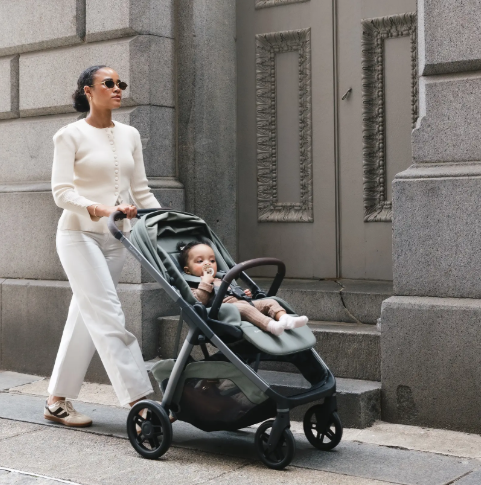 woman pushing kona stroller