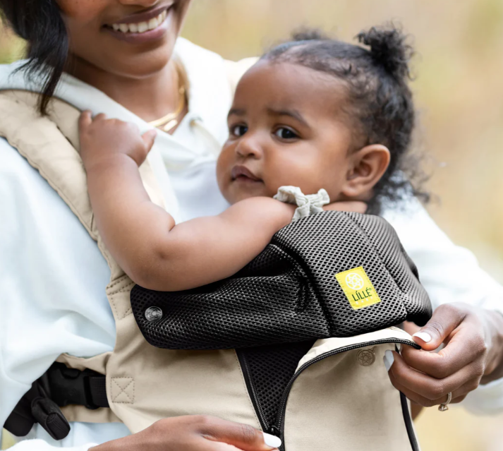 woman wearing lillebaby 6-in-1 carrier