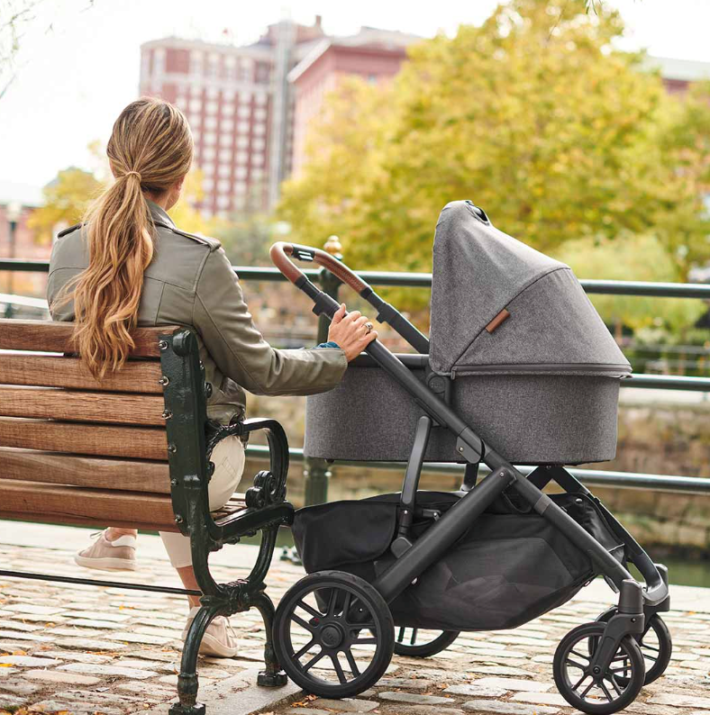 woman with vista stroller