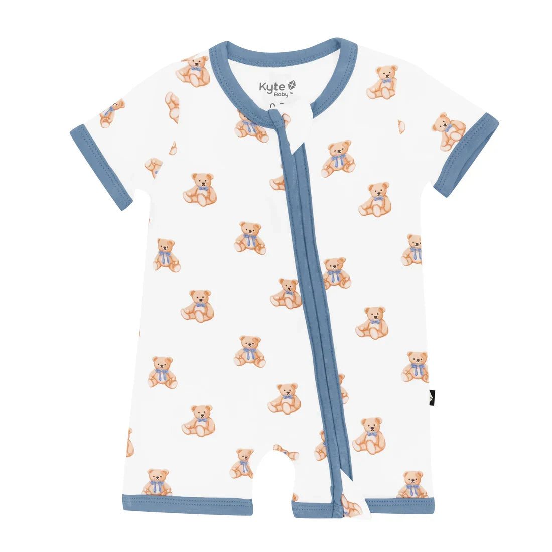 Babesta Zippered Shortall Romper - Teddy Bear by Kyte Baby