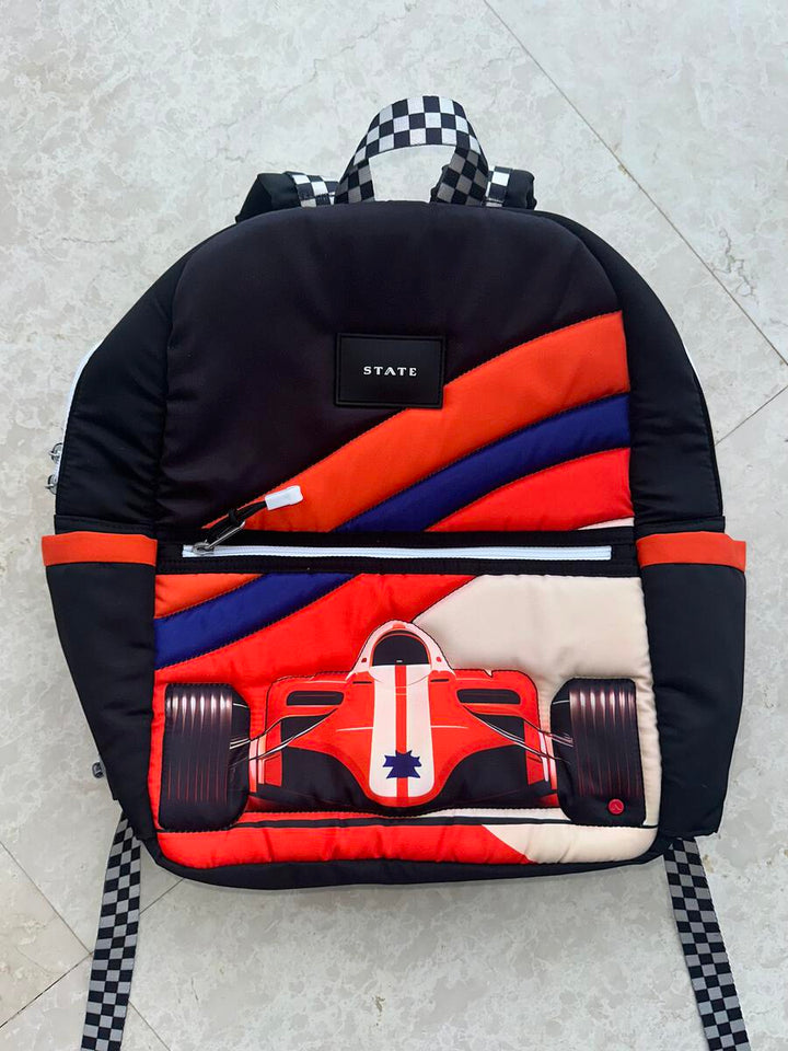 Kane Kids Travel Backpack Racecar by State Bags