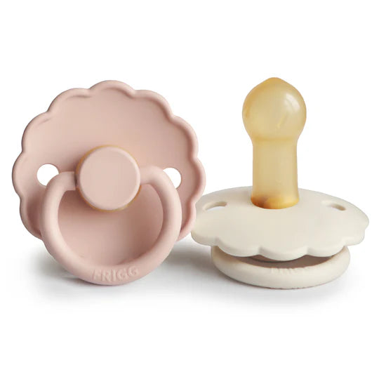 FRIGG Daisy Natural Pacifier 2-Pack 6-18M