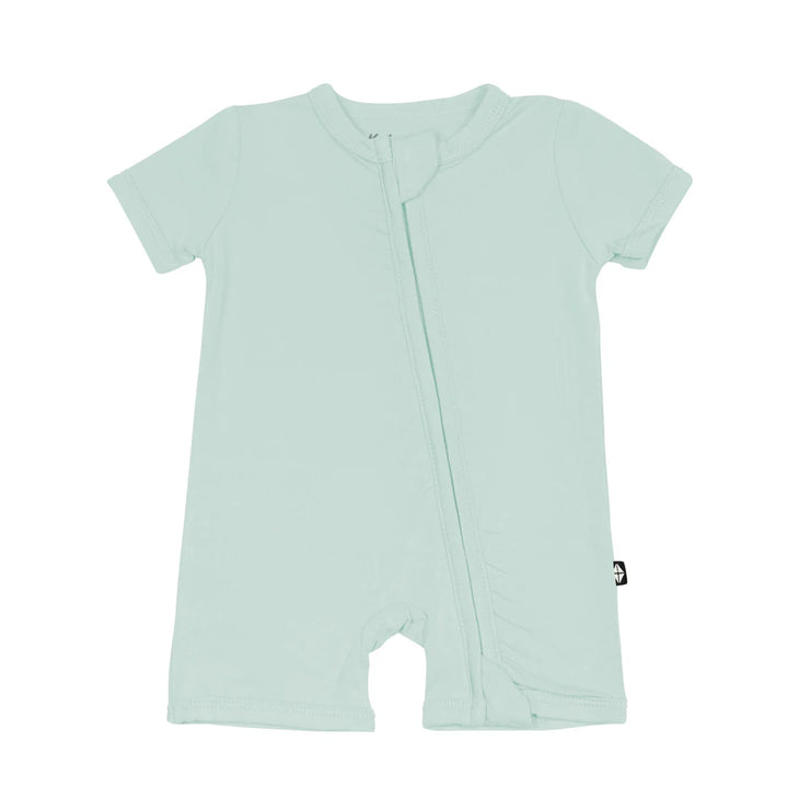 Zippered Shortall Romper - Sage