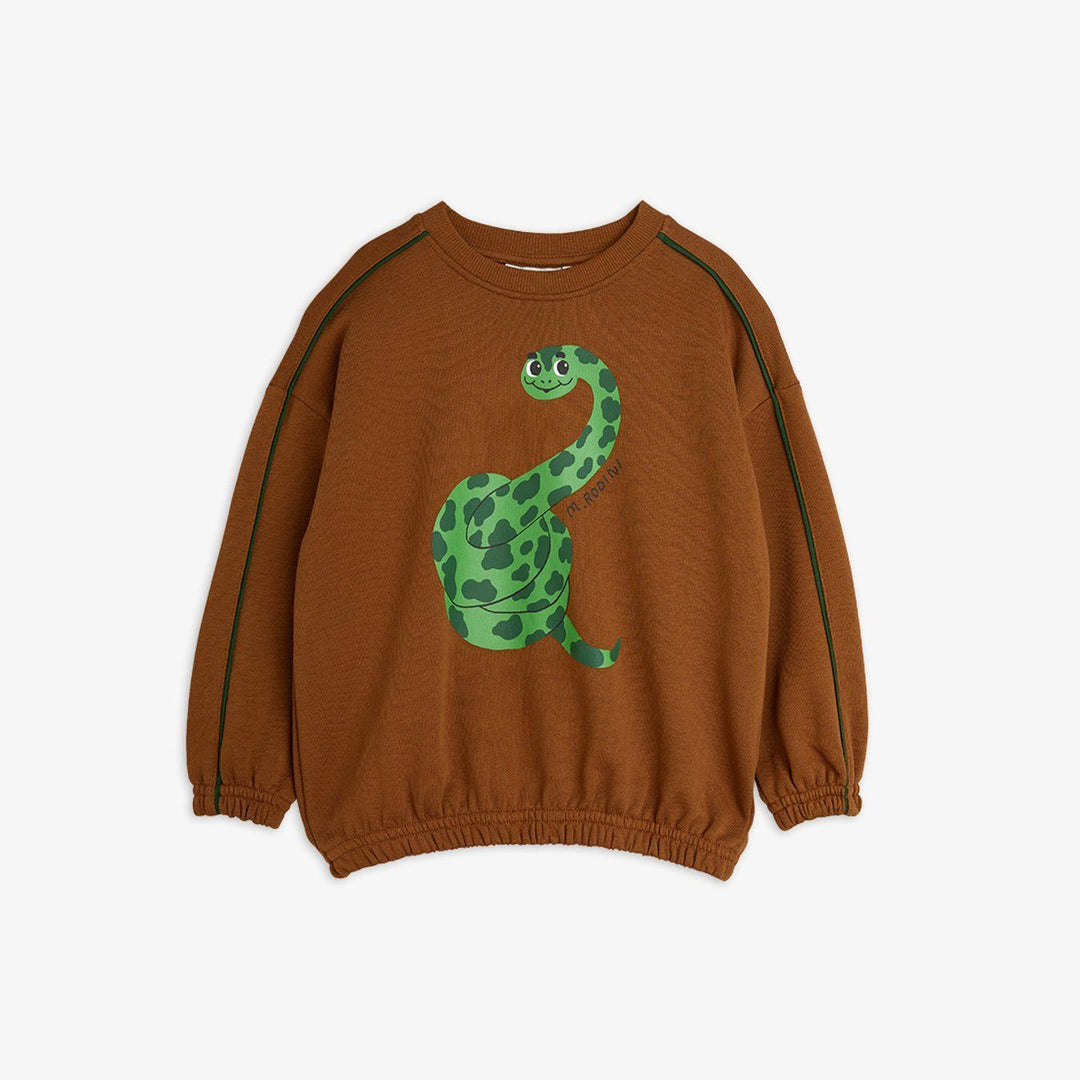 Snake Sweatshirt - Brown by Mini Rodini