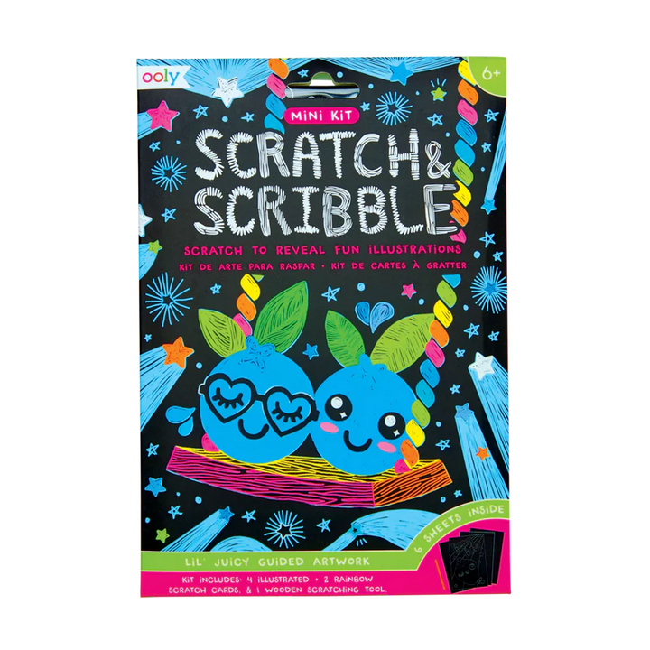 Mini Scratch & Scribble Art Kit: Lil' Juicy by Ooly
