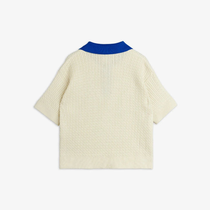 Babesta Cable Knit Polo Shirt by Mini Rodini