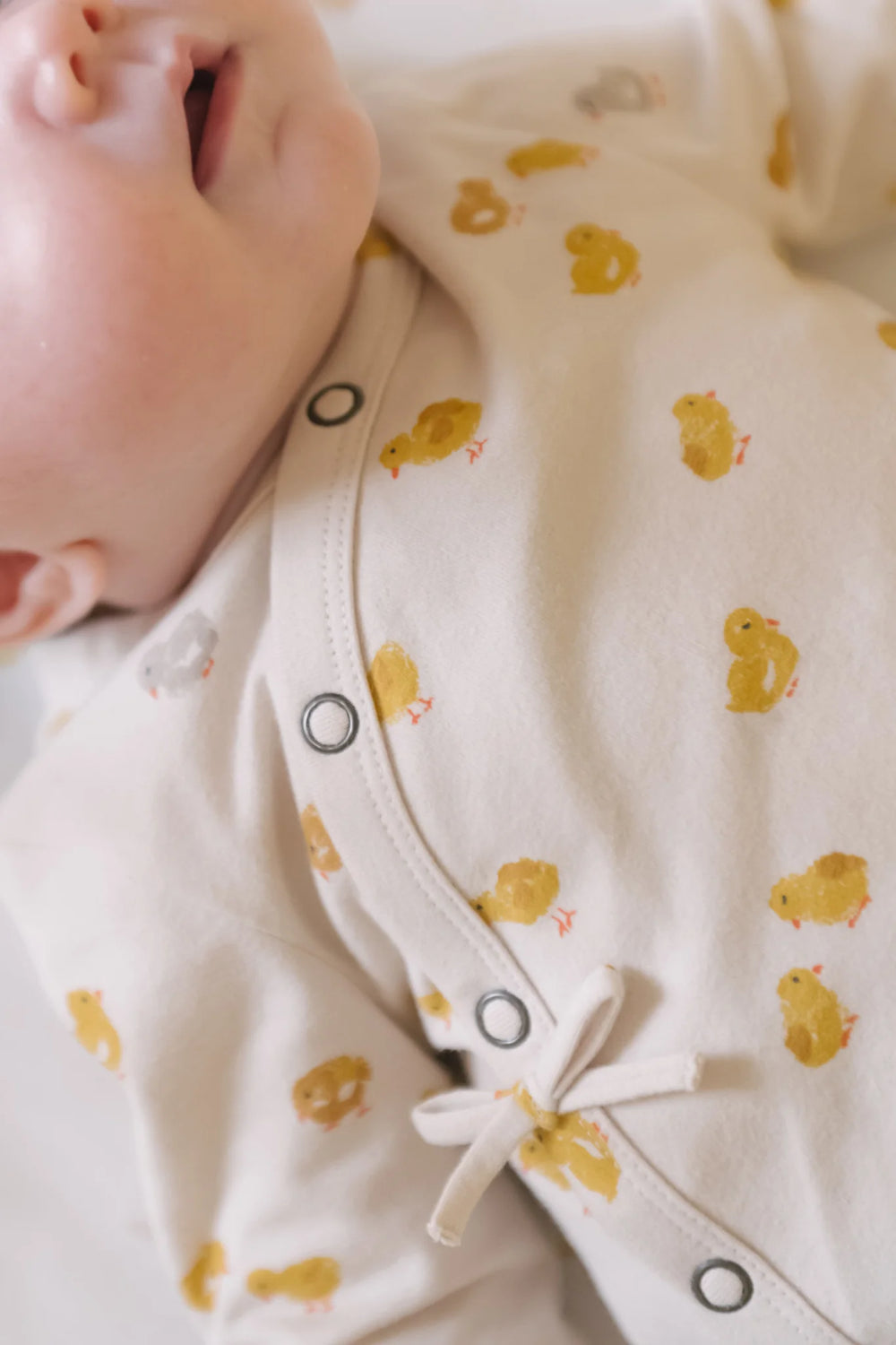 Babesta Littles Kimono Romper - Cheerful Chick by Pehr