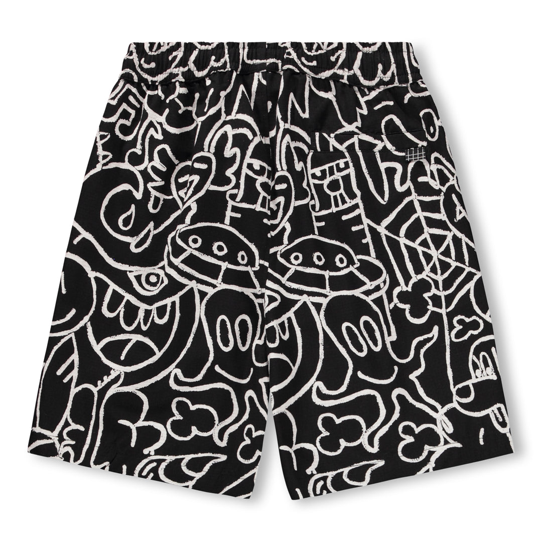 Net Doodle Dark Shorts by Molo