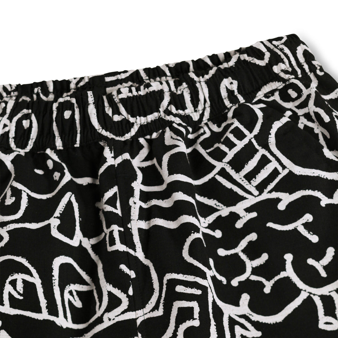 Net Doodle Dark Shorts by Molo