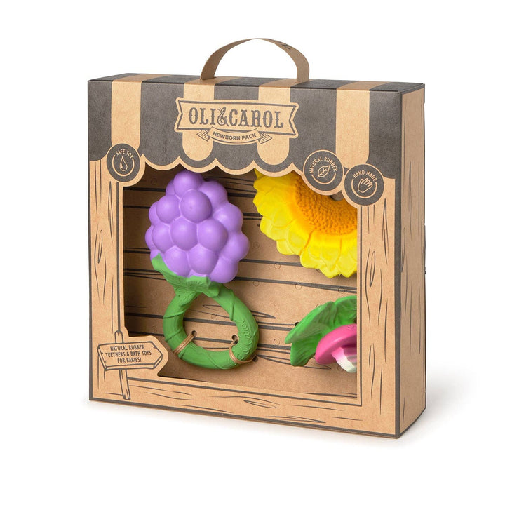 Newborn Gift Set - Grape Rattle by Oli & Carol at Babesta