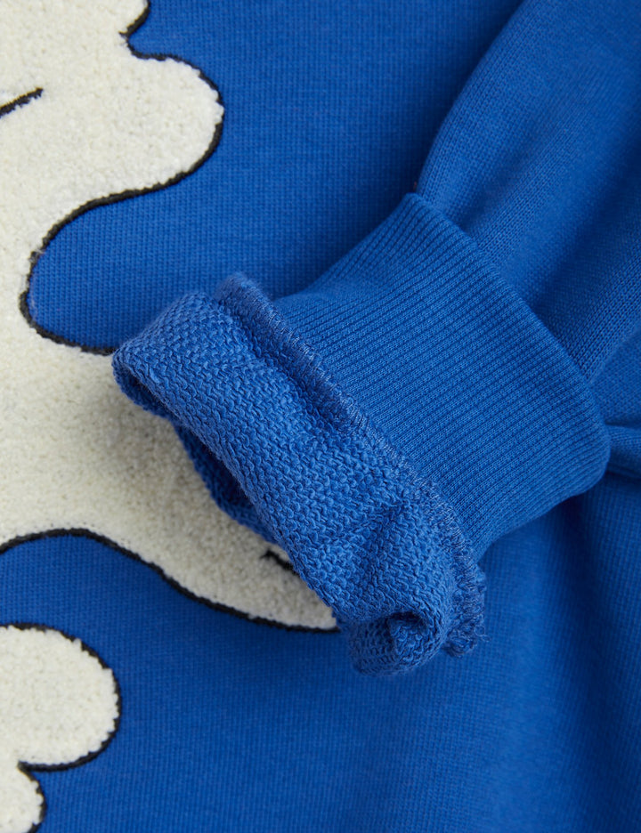 MIni Rodini x Wrangler Peace Dove Chenille Sweatshirt Blue