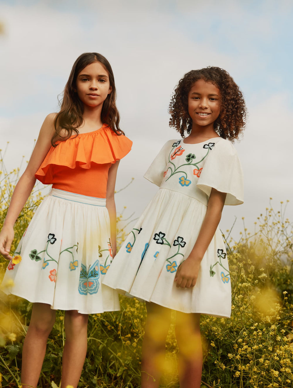 Carlin Nature Border Kids Dress by Molo