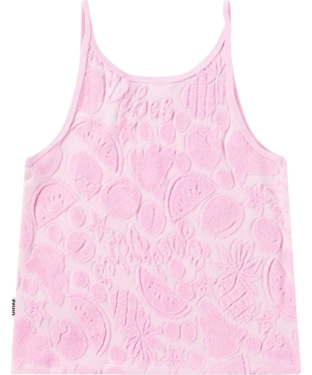 Rizi Pink Terry Fruit Tank by Molo