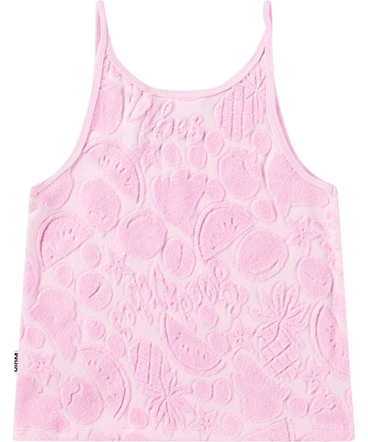 Rizi Pink Terry Fruit Tank by Molo