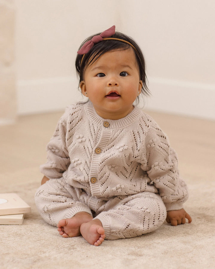 Long Sleeve Bubble Romper Lilac Mist