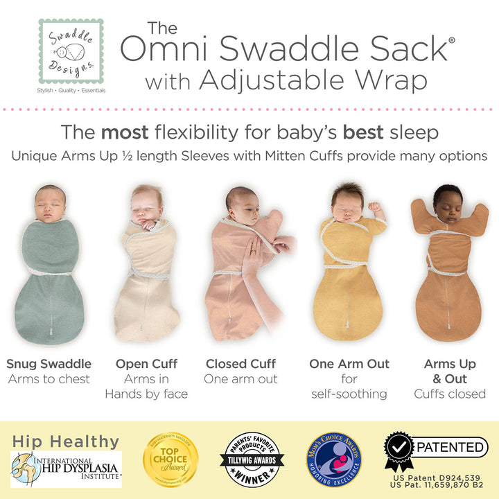 Omni Swaddle Sack - Heathered Jadeite