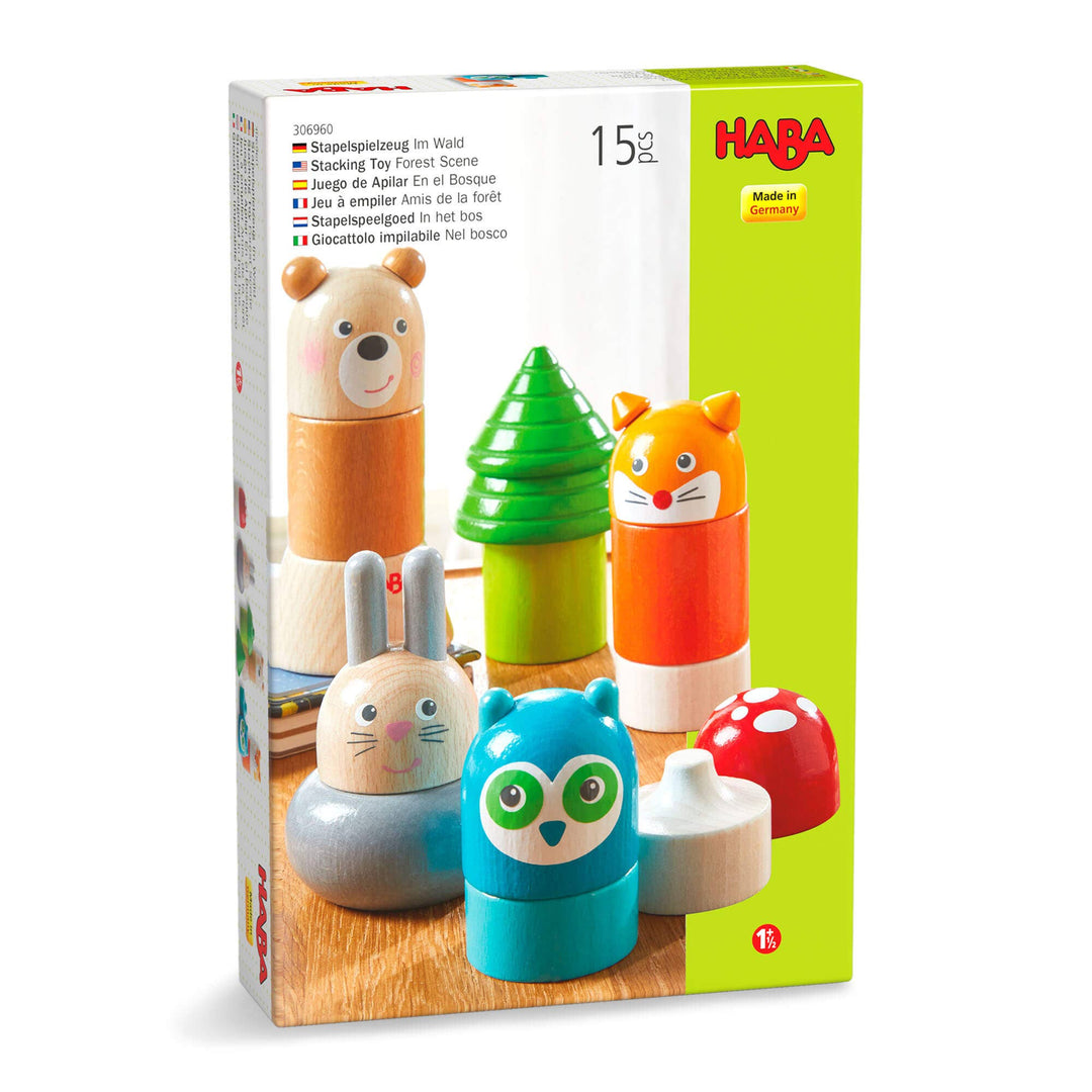 Forest Animals Wooden Stacking Toy by HABA USA at Babesta