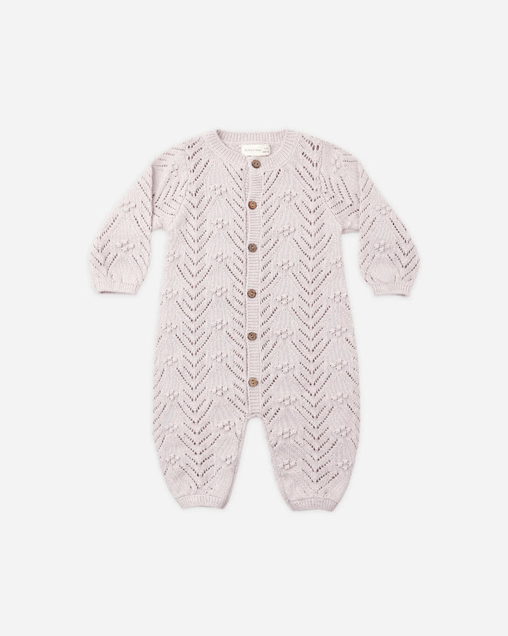 Long Sleeve Bubble Romper Lilac Mist