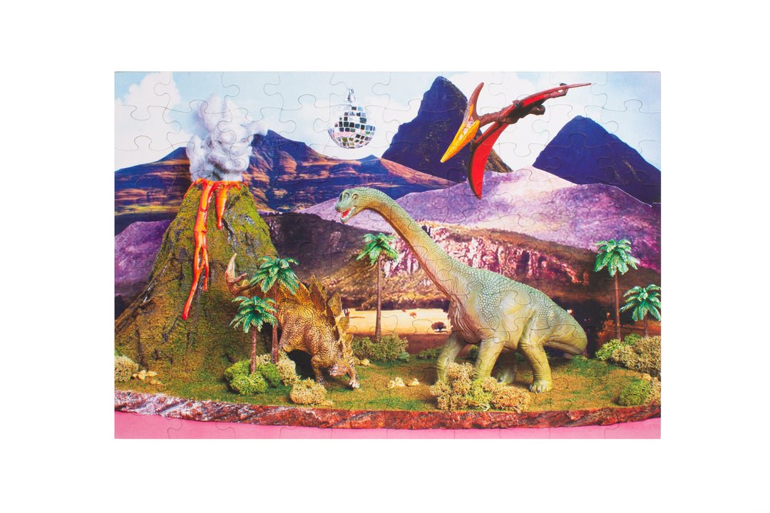 Dino Discotheque 100 Piece Puzzle by Piecework