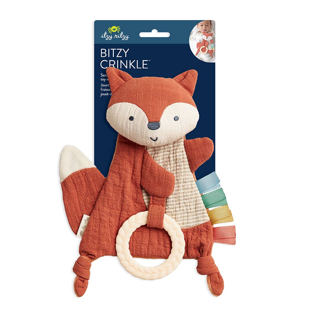 Fox Bitzy Crinkle Sensory Toy