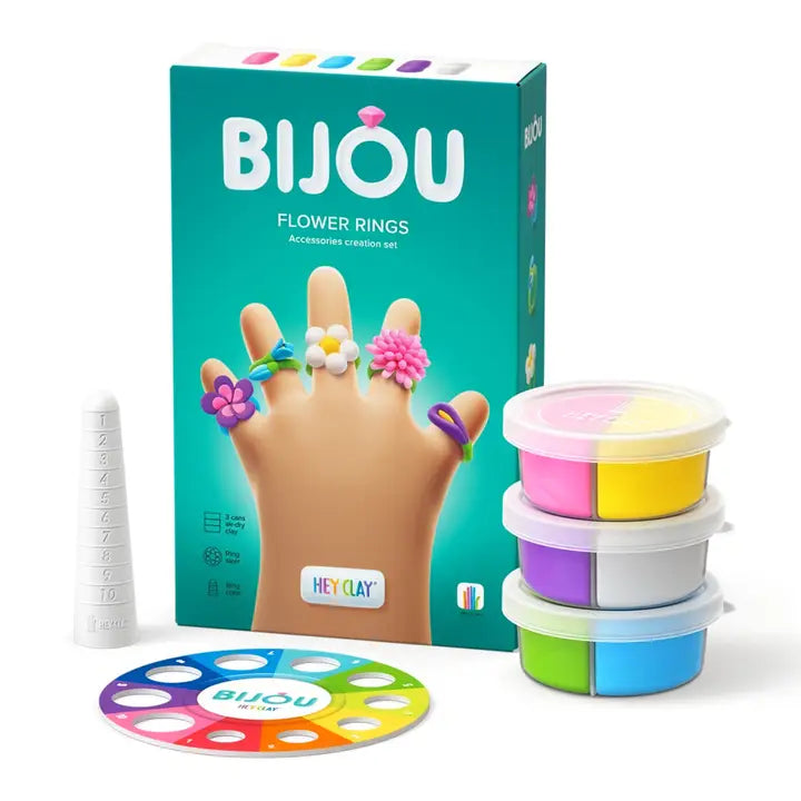 Hey Clay Bijou Flower Rings