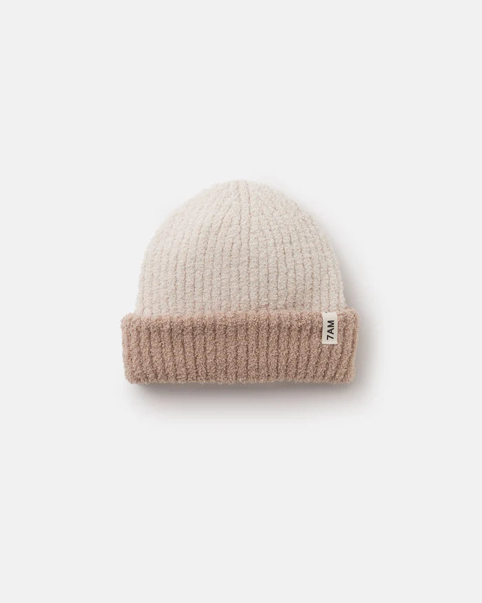 2-Tone Fuzzy Beanie 7AM Enfant