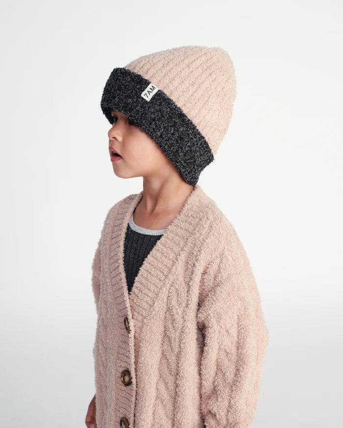 2-Tone Fuzzy Beanie 7AM Enfant