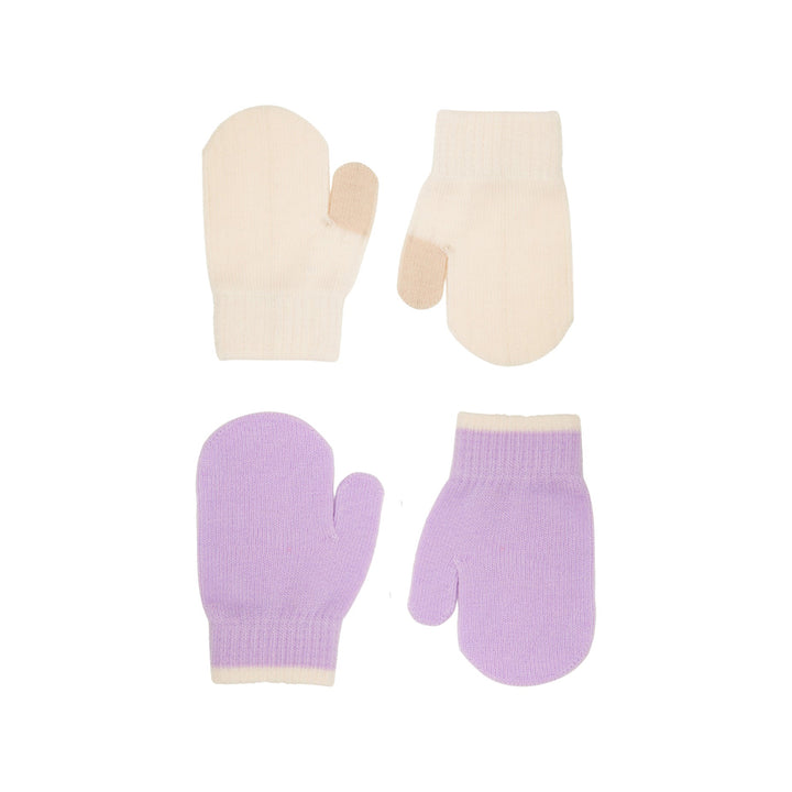 Pastel Lilac Kenny Mittens by Molo