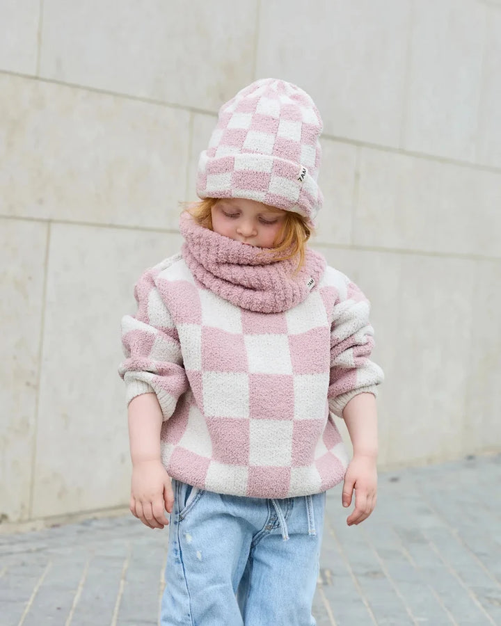 Babesta Beanie Checkers Fuzzy by 7AM Enfant