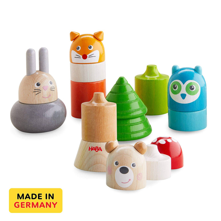 Forest Animals Wooden Stacking Toy by HABA USA at Babesta
