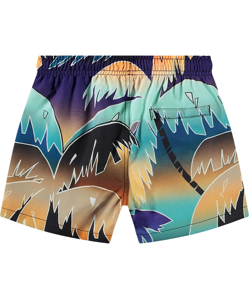 Faded Palm Tree Swim Trunks by Molo