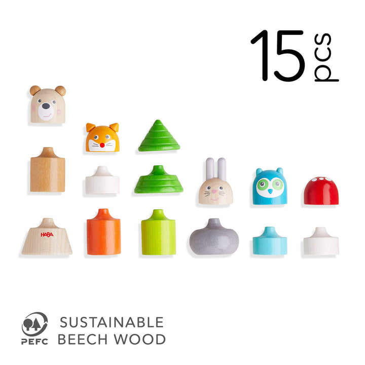Forest Animals Wooden Stacking Toy by HABA USA at Babesta