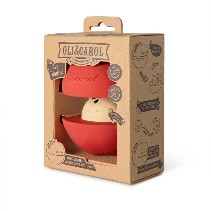 Apple Stacking Toy & Rattle Ball