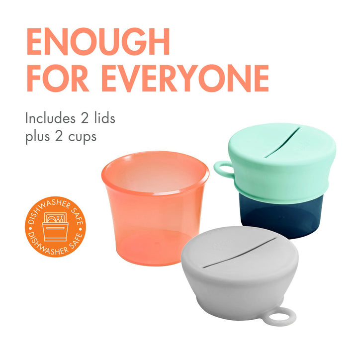 SNUG SNACK Universal Silicone Snack Cup and Lid by Boon