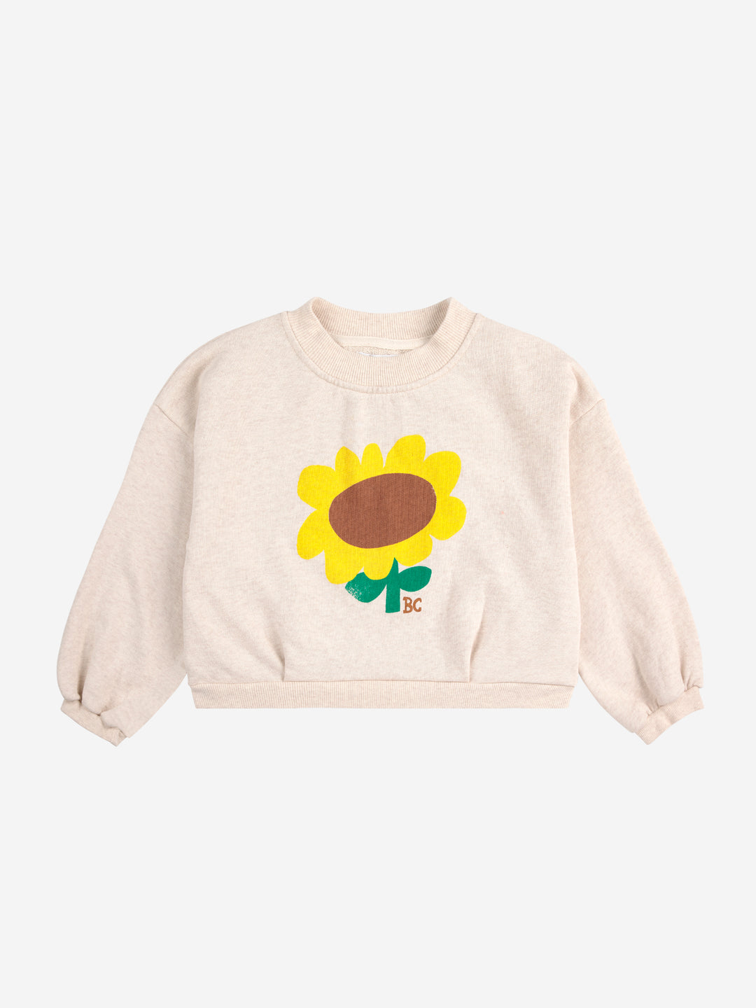 Sunflower Cropped Sweatshirt by Bobo Choses