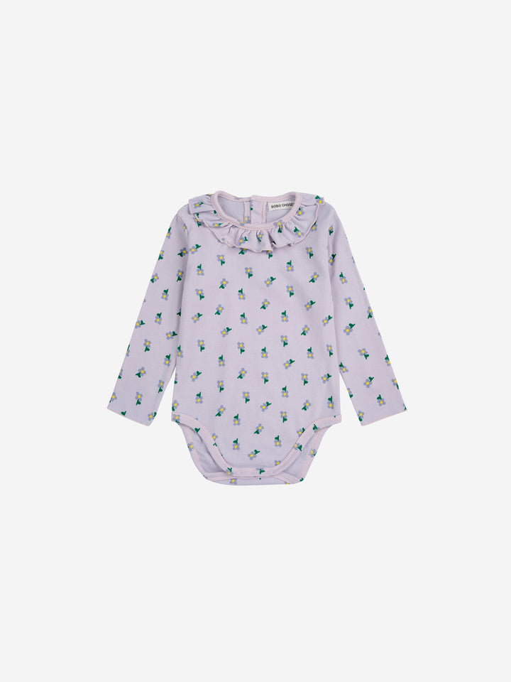 Pansy Flower Ruffle Snaptee by Bobo Choses