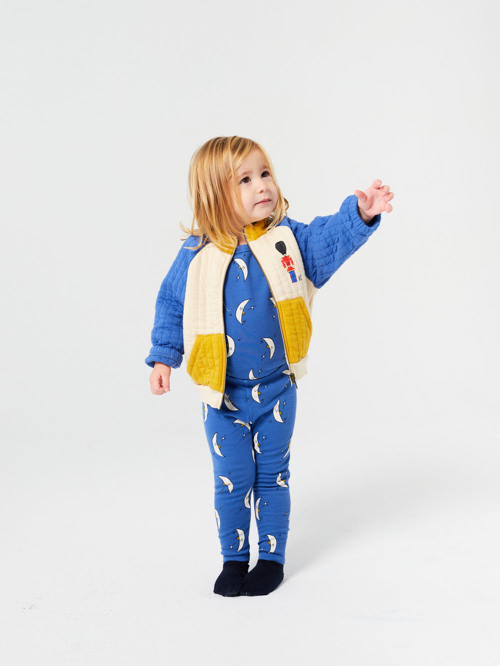 Beneath The Moon Leggings Blue by Bobo Choses