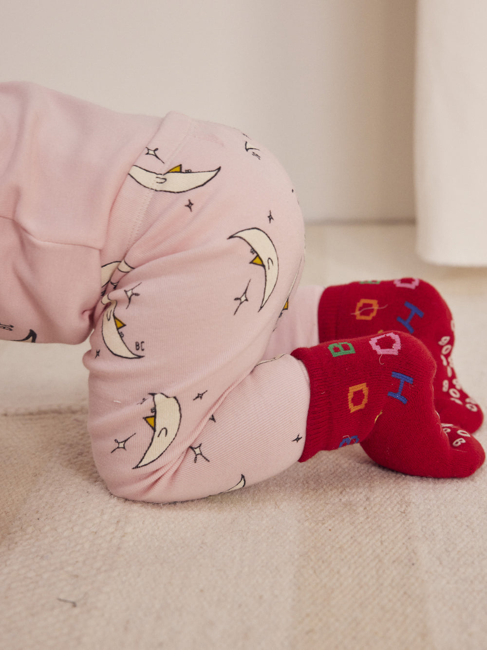 Beneath The Moon Leggings Pink by Bobo Choses